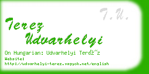 terez udvarhelyi business card